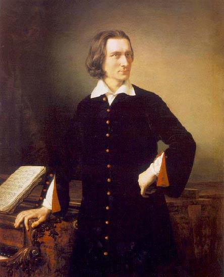 unknow artist Portrait of Franz Liszt China oil painting art